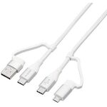 ４ｉｎ１　ＵＳＢケーブル／ＵＳＢ　ＰＤ対応／２．０ｍ／ホワイト　ＭＰＡ－ＡＭＢＣＣ２０ＷＨ　■お取り寄せ品