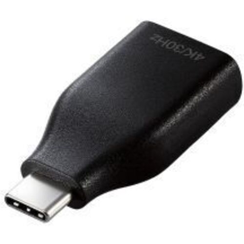 ＵＳＢ　Ｔｙｐｅ－Ｃ映像変換アダプタ／Ｔｙｐｅ－Ｃ　－　ＨＤＭＩ／直挿し／４ｋ３０Ｈｚ／ブラック　■お取り寄せ品