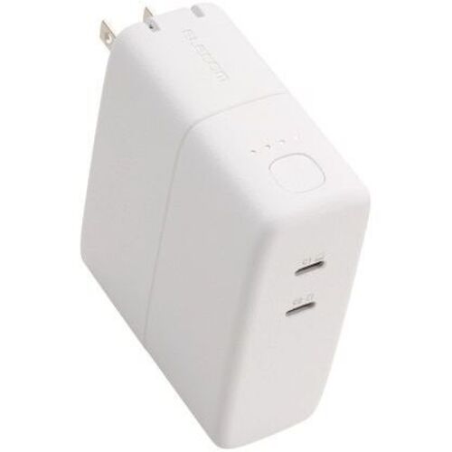 モバイルバッテリー／ＡＣ一体／ＵＳＢ　ＰＤ／最大６７Ｗ／ホワイト　ＤＥ－ＡＣ１１－５０００ＷＨ　■２営業日内届