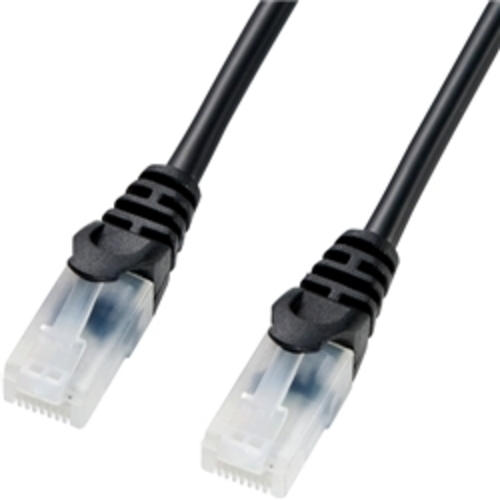 ツメ折れ防止ＣＡＴ５ｅＬＡＮケーブル（２０ｍ・ブラック）　ＬＡ－Ｙ５ＴＳ－２０ＢＫ　■お取り寄せ品