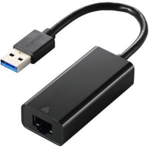 有線ＬＡＮアダプタ／Ｇｉｇａ対応／ＵＳＢ　５Ｇｂｐｓ／Ｔｙｐｅ－Ａ／ブラック　ＥＤＣ－ＧＵＡ３Ｖ３－Ｂ　■お取り寄せ品