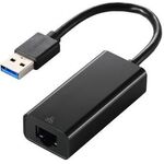 有線ＬＡＮアダプタ／Ｇｉｇａ対応／ＵＳＢ　５Ｇｂｐｓ／Ｔｙｐｅ－Ａ／ブラック　ＥＤＣ－ＧＵＡ３Ｖ３－Ｂ　■お取り寄せ品