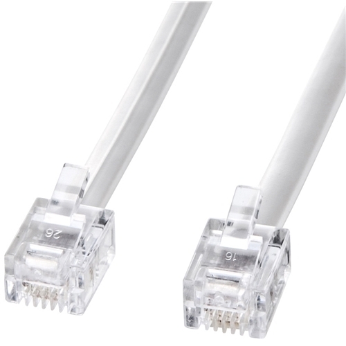 モジュラーケーブル（ホワイト・１ｍ）　ＴＥＬ－Ｎ１－１Ｎ２　■お取り寄せ品