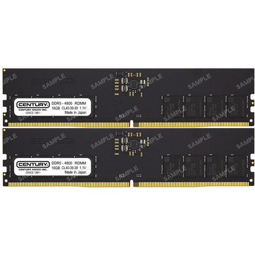 ＳＶ用ＰＣ５－３８４００　ＲＤＩＭＭ　１Ｒ　１６ＧＢ&times;２　日本製　ＣＢ１６ＧＸ２－Ｄ５ＲＥ４８０２８１　■お取り寄せ品