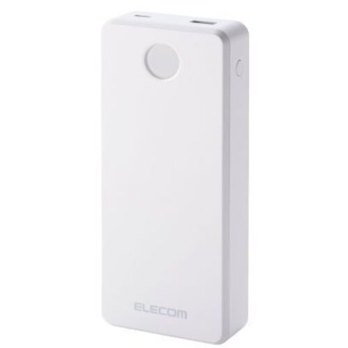 モバイルバッテリー／残量表示／６７Ｗ／ケーブル一体／ホワイト　ＤＥ－Ｃ７７－２００００ＷＨ　■お取り寄せ品