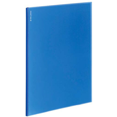 ポケットファイル&alpha;１２ポケット＜ノビータ&alpha;＞青