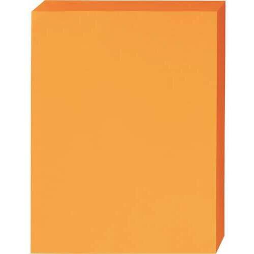カラー用紙（厚口）厚口９０ｇ　Ａ４　ポップ橙　１箱