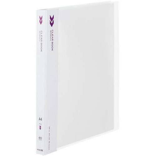 クリヤーブックＫ２　固定式Ａ４縦４０Ｐ透明　５冊