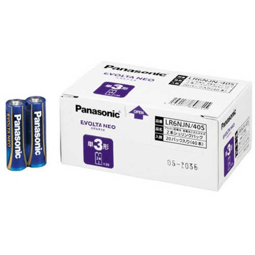 アルカリ乾電池　エボルタネオ　単３　４０本入