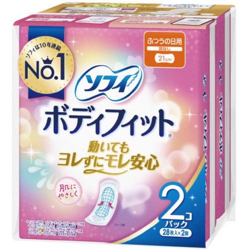 ソフィボディフィット羽なし　２８枚&times;２