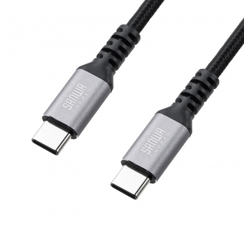 ＵＳＢ　２．０　Ｔｙｐｅ－Ｃケーブル（Ｃ－Ｃ・ストレート・６０Ｗ・１ｍ）　ＫＵ－ＣＣＰ６０１０ＴＫ　■お取り寄せ品