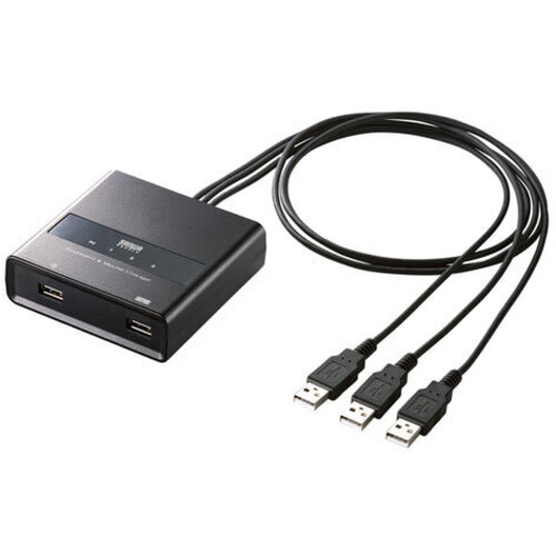 キーボード・マウス用パソコン切替器（３：１）　ＳＷ－ＫＭ３ＵＵ　■お取り寄せ品