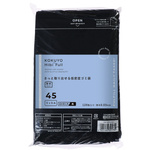 さっと取り出せる低密度ゴミ袋厚手４５Ｌ詰替黒ｘ５