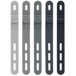 ケーブルバンド／シリコン／５色／１０本／ブラックグラデーション　ＯＥＣ－ＣＢＢＡＮＤ０２１０－ＢＫＧＤ　■お取り寄せ品