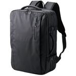 バックパック／マチ拡張／出張／１５．６ｉｎｃｈ／大容量／３３Ｌ／撥水加工／ブラック　■お取り寄せ品
