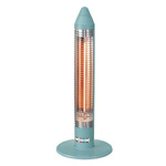 遠赤電気ストーブ　ブルーグレー　【お取り寄せ品】９営業日以内届