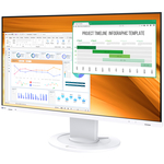 液晶ディスプレイ　２３．８型／１９２０&times;１０８０／ホワイト　ＥＶ２４００Ｒ－ＷＴ　■２営業日内届