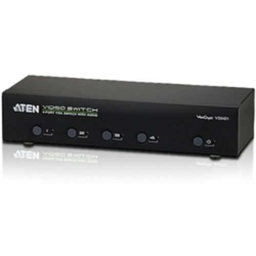 ４入力　１出力　アナログＶＧＡ／オーディオビデオスイッチ　ＶＳ０４０１　■お取り寄せ品