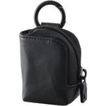 ＴＷＳ用汎用コンパクトポーチ／Ｓサイズ／カラビナ／ソフトレザータイプ／ブラック　■お取り寄せ品