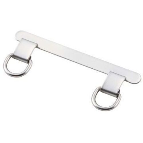ストラップホールシート／ステンレス／高強度／２口タイプ／２枚入り／保護シート２枚付属／シルバー　■お取り寄せ品