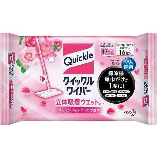 クイックルワイパー　吸着ウェット　ローズ　１６枚