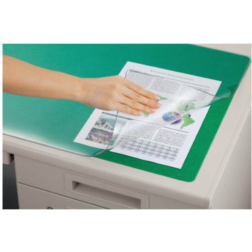 デスクマット 透明 厚手 下敷付 １３９５ ６９５ イー クイックス インターネットショップ