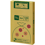 低密度薄手ゴミ袋箱タイプ　７０Ｌ乳白　１２０枚&times;４