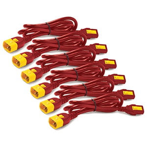 Ｐｏｗｅｒ　Ｃｏｒｄ　Ｋｉｔ　（６　ｅａ）　Ｌｏｃｋｉｎｇ　Ｃ１３　ｔｏ　Ｃ１４　１．２ｍ　Ｒｅｄ　■お取り寄せ品