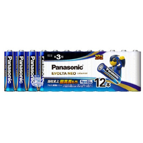 アルカリ乾電池　エボルタネオ　単３　１２本入