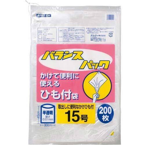 バランスパック規格袋ひも付１５号&times;２５