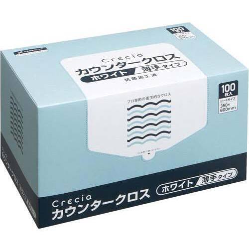 クレシア　カウンタークロス　薄手ホワイト　１００枚