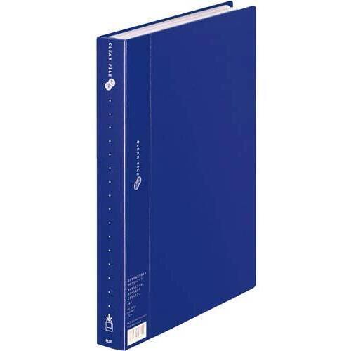 クリアーファイル　スーパーエコノミーＡ４縦　６０Ｐ紺１０冊