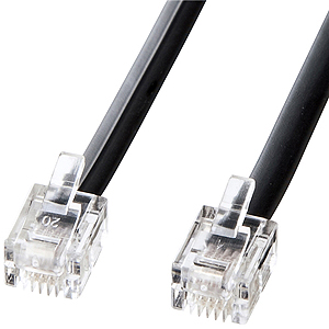 モジュラーケーブル（ブラック・２０ｍ）　ＴＥＬ－Ｎ１－２０ＢＫＮ２　■お取り寄せ品