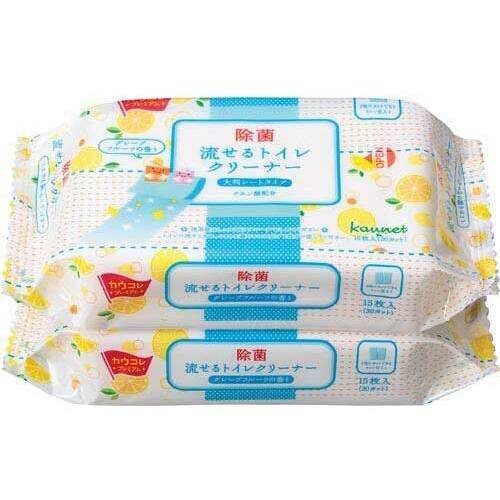 【超ＳＡＬＥ対象品】流せるトイレクリーナー大判　グレープフルーツ　２個入&times;１８