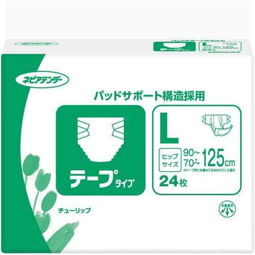 ネピアテンダー　テープタイプ　Ｌ　２４枚入&times;３