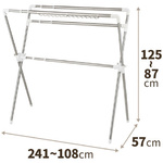 ＰＯＲＩＳＨ組立式伸縮布団干しＸ型ＰＳ－０７Ｋ