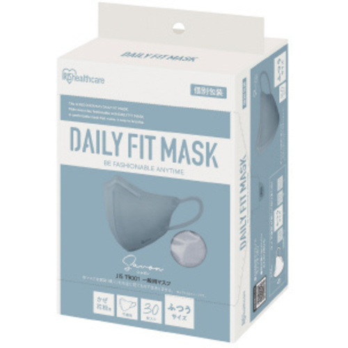 ＤＡＩＬＹ　ＦＩＴ　ＭＡＳＫ　立体　ふつうサイズ　３０枚入　シャボン