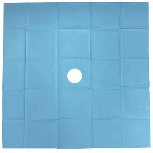 プロシェア滅菌ドレープ　４５０&times;４５０ｍｍ　４５４５（穴有り）Ｑ／Ｂ　８－５９４４－０１　●ご注文は２個から