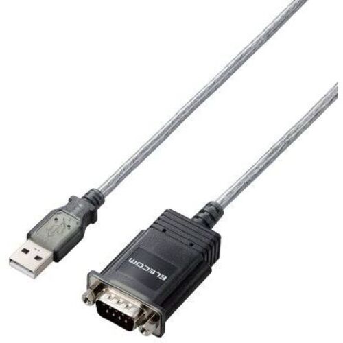 ＵＳＢ　ｔｏ　シリアルケーブル／ＵＳＢオス＿ＲＳ－２３２Ｃ用／ＲｏＨＳ指令準拠／グラファイト　■２営業日内届