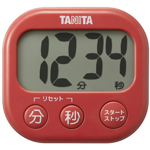 抗菌でか見えタイマー　　ＴＤ４２９　レッド