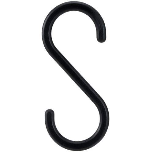 Ｓ字フック（大）４個入&times;５　ブラック