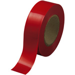 ビニールテープ　赤　幅１９ｍｍ×長さ１０ｍ　１０巻