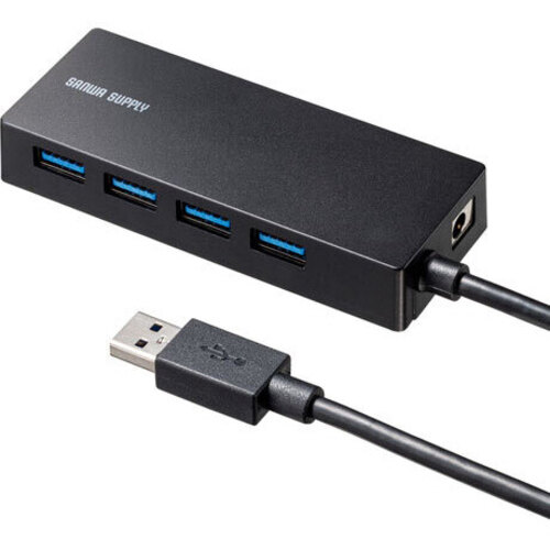 ＨＤＤ接続対応　ＵＳＢ３．２　Ｇｅｎ１　４ポートハブ　ＵＳＢ－３ＨＴＶ４３３ＢＫ　■お取り寄せ品