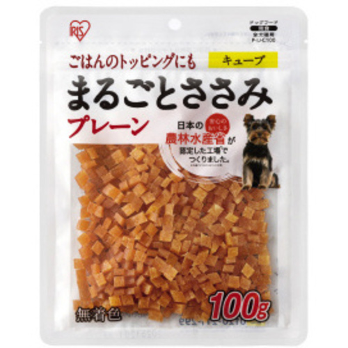 まるごとささみジャーキーキューブ　プレーン１００ｇ　【お取り寄せ品】６営業日以内届