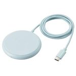 Ｑｉ規格対応ワイヤレス充電器／５Ｗ／卓上／ケーブル一体／１ｍ／ブルー　Ｗ－ＱＡ２５ＢＵ　■お取り寄せ品