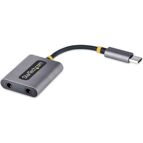 オーディオスプリッター／ＵＳＢ－Ｃ接続／２ポート３．５ｍｍ　ＵＳＢＣ－ＡＵＤＩＯ－ＳＰＬＩＴＴＥＲ　■お取り寄せ品