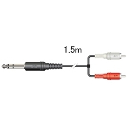 ステレオ標準プラグ－ピンプラグＸ２（１．５Ｍ）　ＣＮ－２３１Ａ　■お取り寄せ品