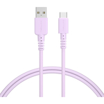 ＭＯＴＴＥＲＵ　ＵＳＢ　Ｔｙｐｅ－Ａ　ｔｏ　Ｔｙｐｅ－Ｃシリコンケーブル　１ｍ　ペールアイリス　２年保証　■お取り寄せ品