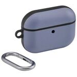 ＡｉｒＰｏｄｓ　Ｐｒｏ　３対応ソフトレザーケース／カラビナ付き／ブルーグレー　■お取り寄せ品