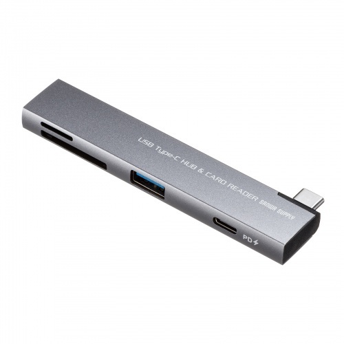 ＵＳＢ　５Ｇｂｐｓ　２ポート　スリム　ハブ（カードリーダー付き）　ＵＳＢ－５ＴＣＰＣ３０ＧＭ　■お取り寄せ品